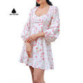 Custom Dress Manufacturer Knee Length Floral Summer Beach Casual Dresses Elegant Skirt Modest Short Women Dress
