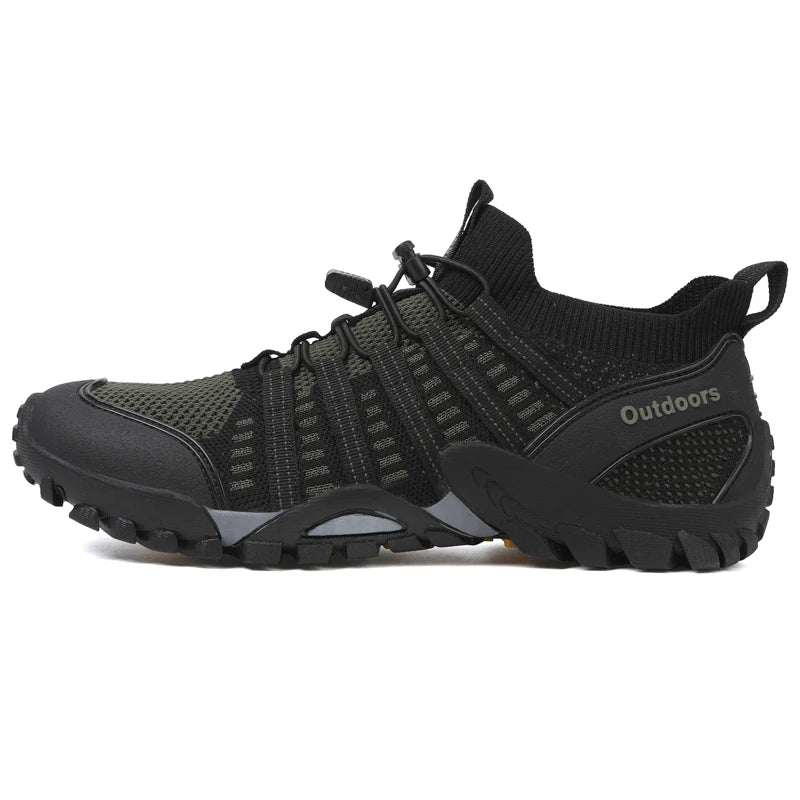New XiangChi Model 9326 Outdoor Flying Weave Men Tracing Creek Shoes Rubber Outsole Mountaineering Hiking Shoes Spring Summer
