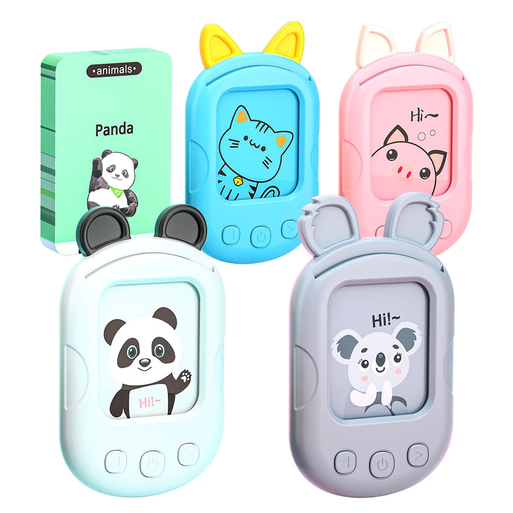 Early Education Device Learning Words Talking Flash Cards Toy Insert Card Reading Machine Educational Plastic Flash Cards
