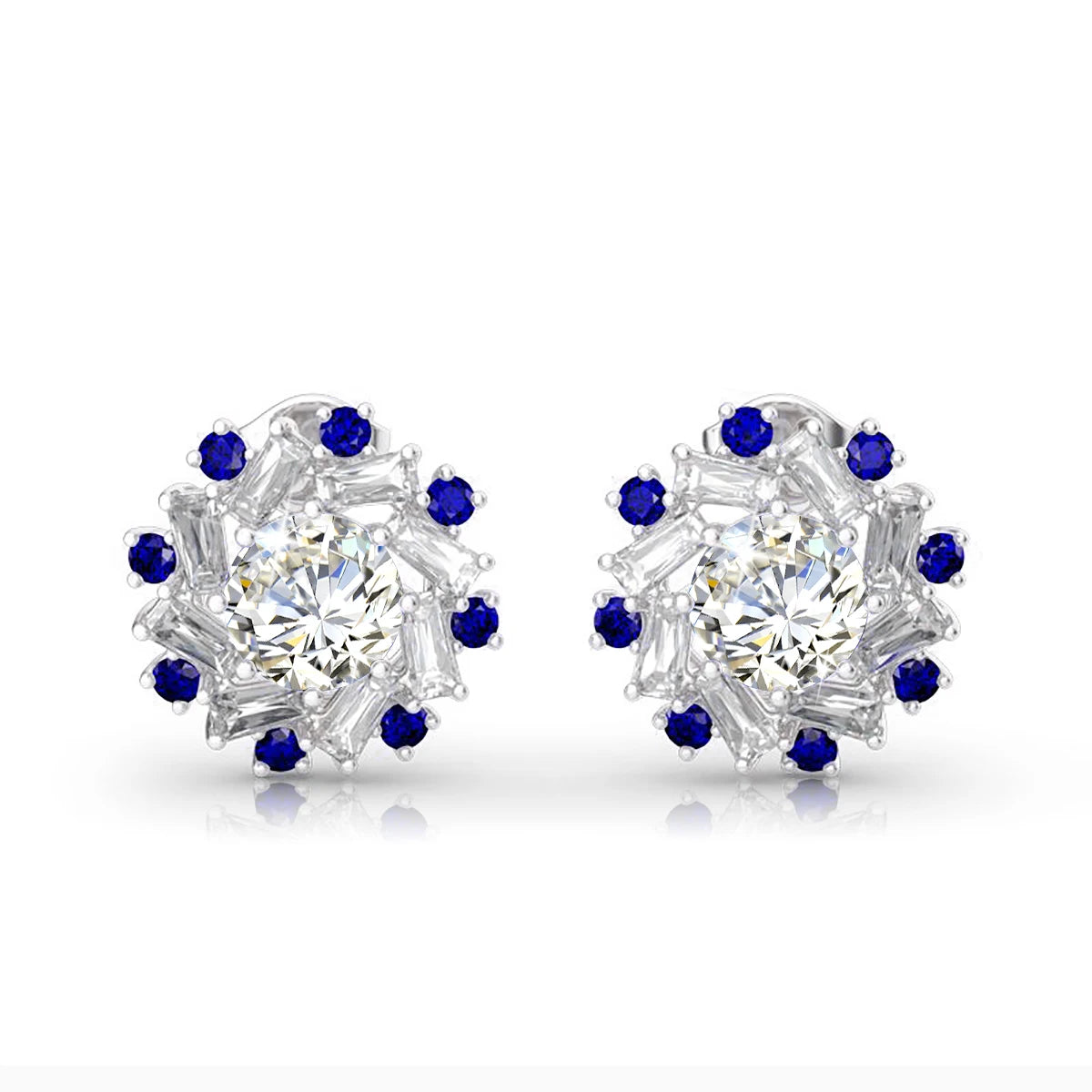 Hypoallergenic Jewelry Wholesale Starsgem 925 Silver Diamond 1ct 6.5mm Sterling Silver Moissanite Earrings Stud Gra