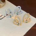 Popular Zircon Micro-inlaid Small Snake Earring Fashion Versatile Niche Exquisite Jewelry Earring MegaBDM