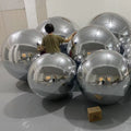 TianYi Tech Christmas Wedding Party Events Disco Reflective Large Giant Shiny Inflatable Silver Balloon Mirror Ball 8m