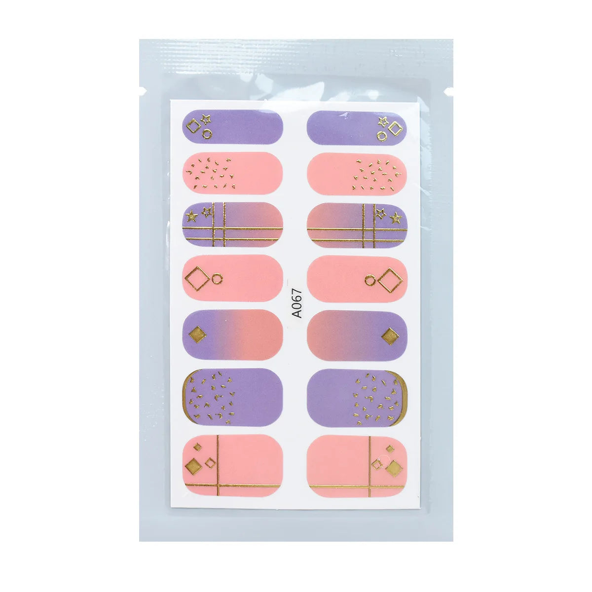 Wholesale Peelable Nail Stickers Full Decals False Nail Patches Finished Film Love Nail Stickers