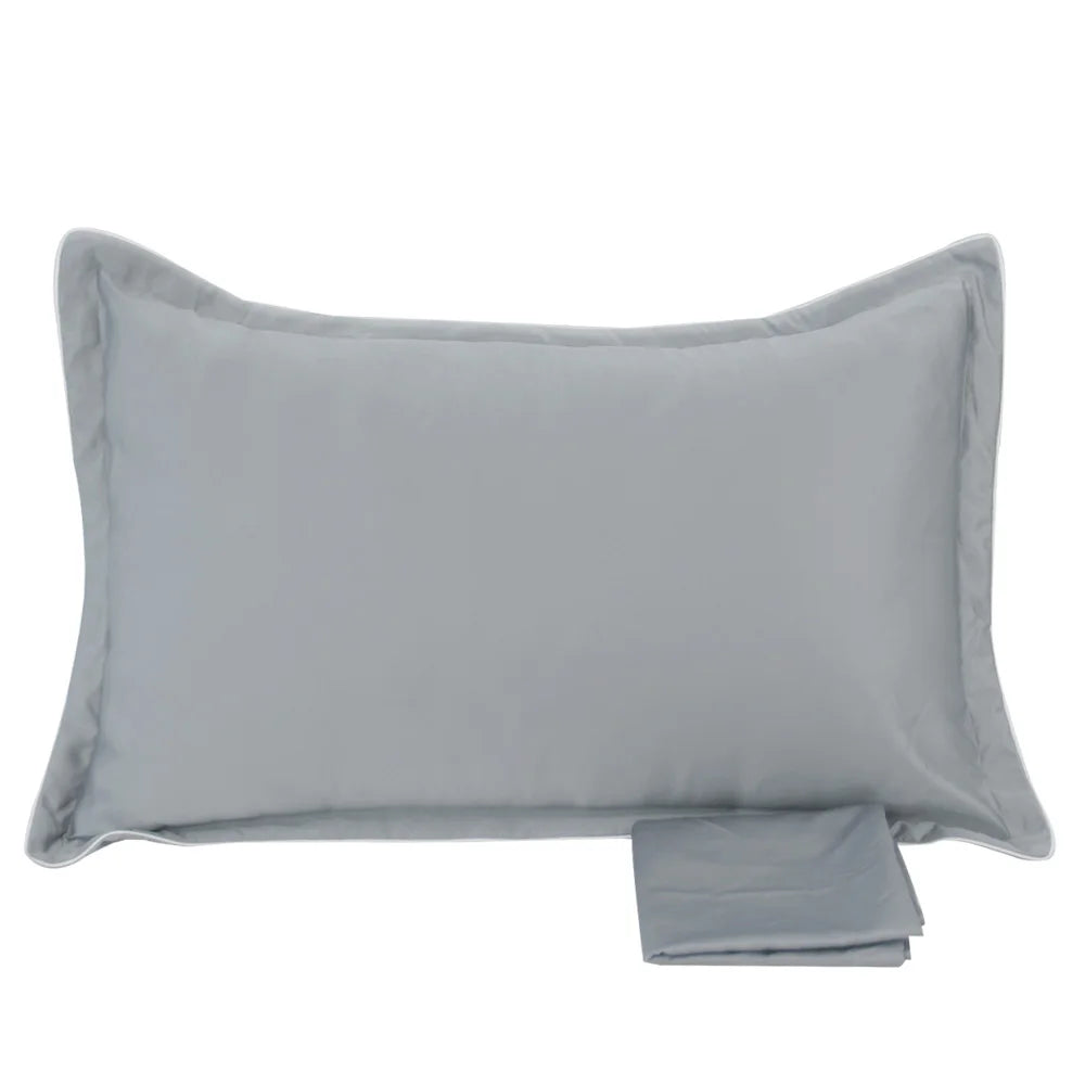 Colored Satin Polyester Pillow Cover for Hometxtile  Envelope Pillowcase