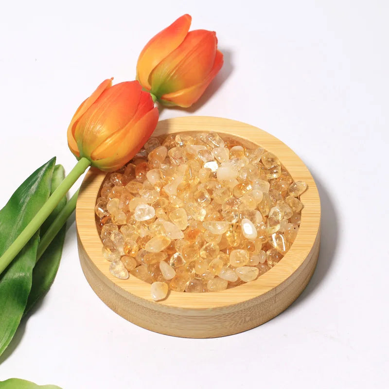 Citrine Quartz Chips Carved Wholesale Bulk Healing Stones Spiritual Meditation & Fengshui Ornaments for Decor & Gifts