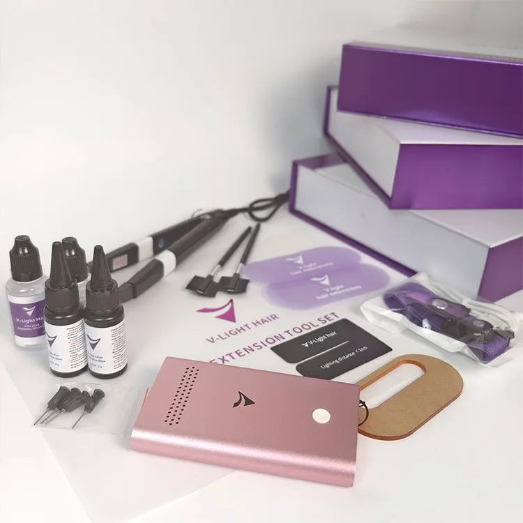 Premium for V Light Hair Extension Machine Kits Quality Tools for Gluing V Human Hair Extensions