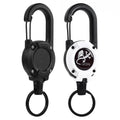 Wholesale Outdoor Sport Retractable Keychain ID Badge Reel Multi Functional Bottle Holder Custom Carabiner