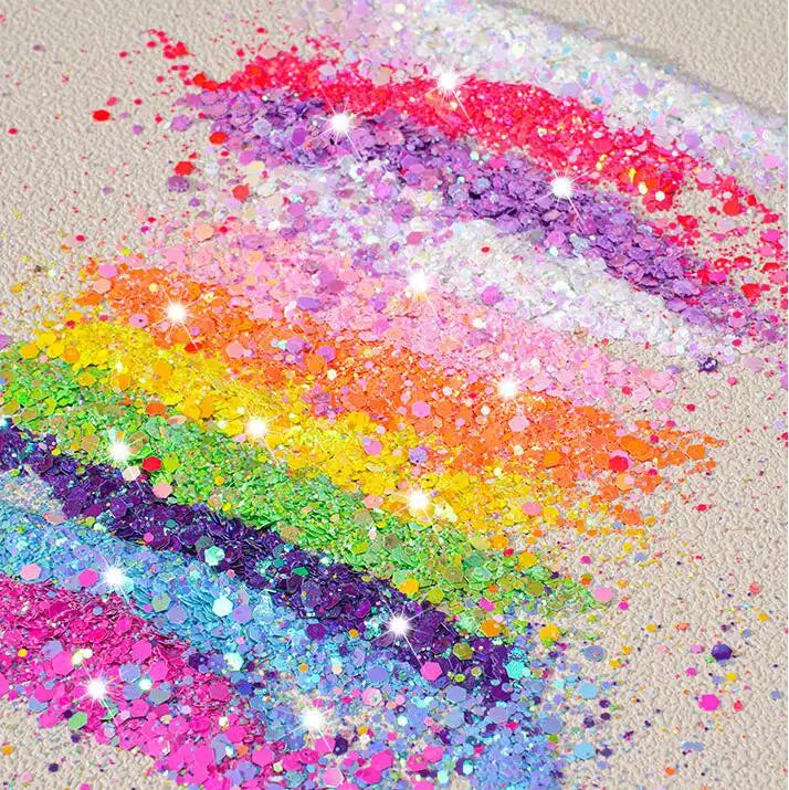 Pearl Glitter Hexagon Chunky Mixed Glitter for Nail DIY Snowglobes Quicksand