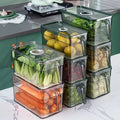 OEM/ODM Low MOQ Eco-Friendly Stackable Food Storage Container with Detachable Flip Top Lid - Refrigerator Space-Saving Box