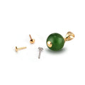 AU750 Real Solid Gold Wholesale DIY Handmade Component Findings Bead Pearl Pin Bead Caps for Jewelry Making