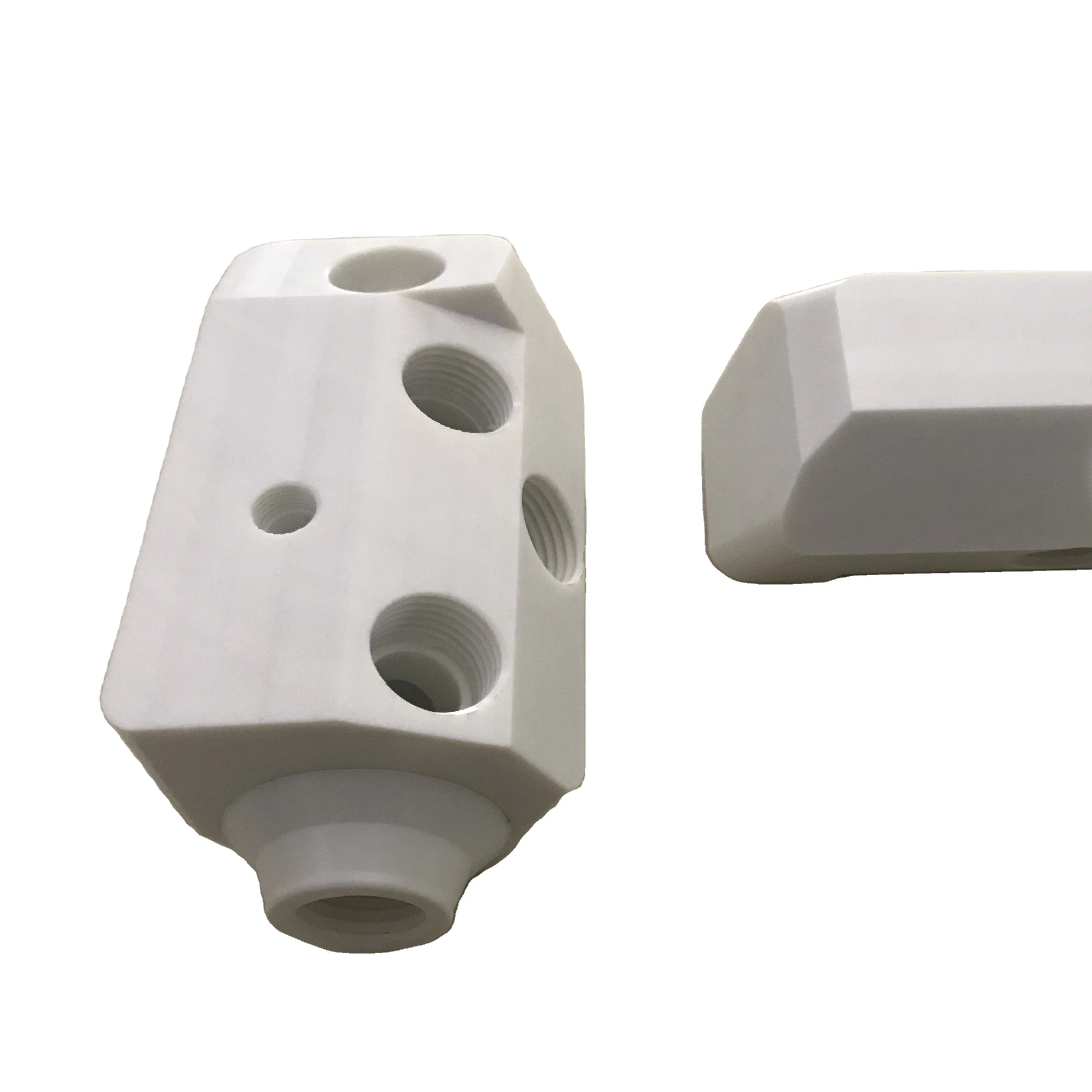 High Precision CNC Machining PEEK/Rochling PET Plastic Manifold Valve Industry Plastic CNC Machining  Parts