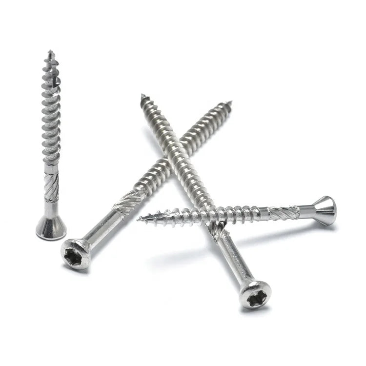 OEM 304 Inox Self-Tapping Wood Chipboard Torx Screw for Building and Railway