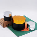 Cosmetic Packaging Matt Black 50g Glass Body Butter Jars with Package Box MegaBDM