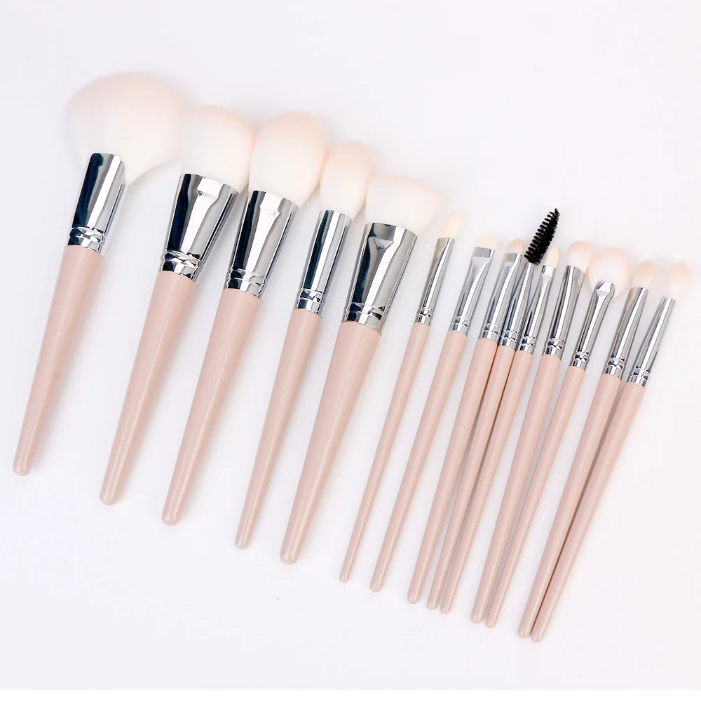 Wooden Handle Makeup Brushes Professional Makeup Brushes Eyeshadow Portable Makeup Brush Set