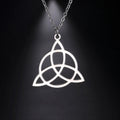 Triquetra Irish Knot Pendant Stainless Steel Necklace Fashion Jewelry Necklaces for Man Woman