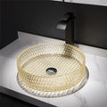 Luxury New Glass Round Wash Basin Bathroom Sink Lavabo
