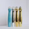 OEM Custom 15ml PETG Black Roll on Plastic Bottle with Stainless Steel Roller