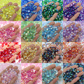 XULIN 2mm-6mm 100Kinds Color New Transparent Bottom Jelly AB Color Resin Flatback Wholesale Rhinestone With DIY Jewelry DIY
