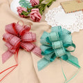 Various Colors Jumbo Size Pull String Plastic Ribbon Bow Glitter Pull Bows