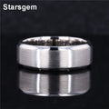 Fashion Factory Price Men's Ring Can Be Customized Starsgem Platinum PT950 Men's Ring