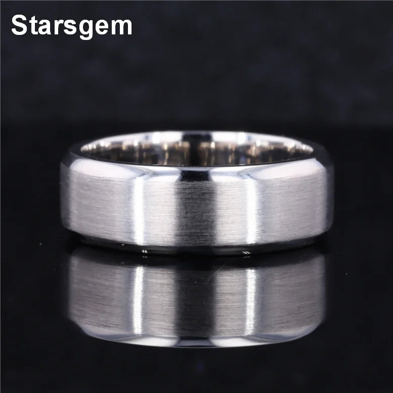 Fashion Factory Price Men's Ring Can Be Customized Starsgem Platinum PT950 Men's Ring