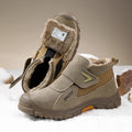 Winter Warm Safety Shoes  OEM Smashing and Piercing High Top Protective Shoes Boots Faux Suede Anti-burning Welder Shoes