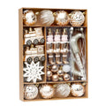 2024 New Christmas Decorative Ball Premium Plastic Bright Silver Train Christmas Balls