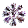 Huiying Hot Wholesale Carved Small Stone Animals Figurines Natural 2 Inch Amethyst Angel for Home Decor