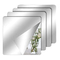 Self Adhesive Art Deco Mirror Sheets Flexible Non-Glass Removable Bathroom Wall Stickers Home Bedroom 3D Wall Decor Acrylic