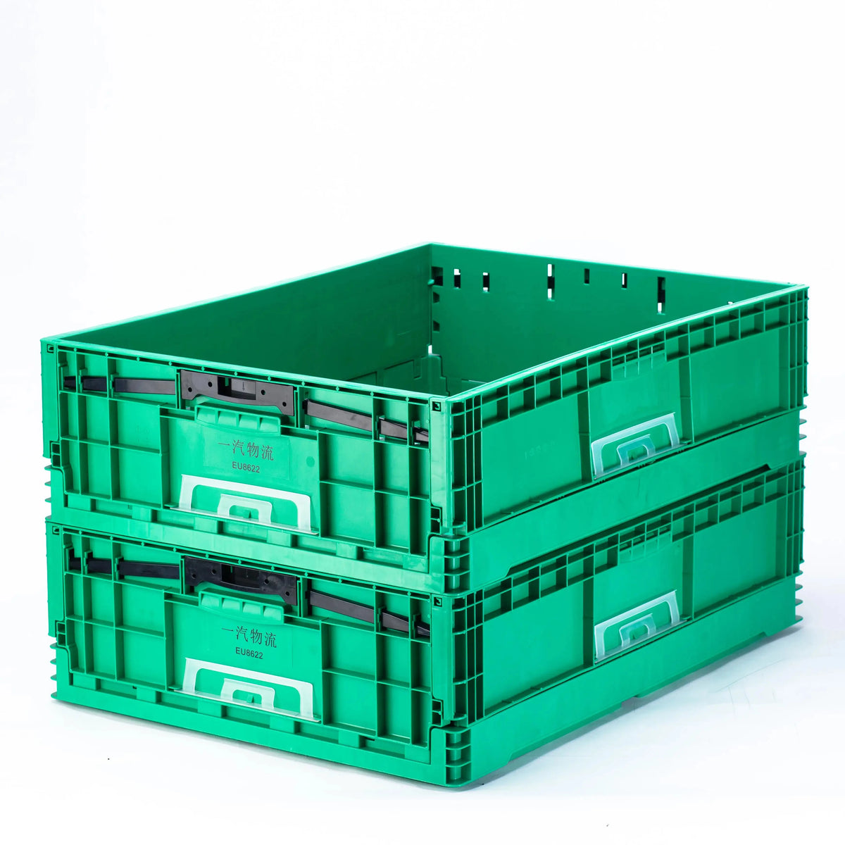 Collapsible Vegetable EU Crate Plastic Shipping Container Industrial Storage Tool Crate
