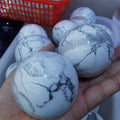 Hot Sale Natural Gemstone Howlite Crystal Ball Sphere Wholesale Price Folk Crafts Crystal Crafts (Old)