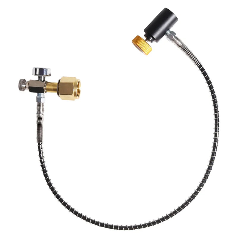 24 Inch New 50cm CO2 Cylinder Refill Adapter Charging Adapter With Connection W21.8-14/CGA320 to TR21-4 for Soda Club Soda Club