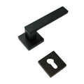 New Design Lock Handle Modern Hotel Door Lock Lever Handles Interior Det Black Square Door Handle