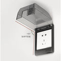 Type Waterproof Single Horizontal Vertical Mount 1-Gang Weatherproof In-Use Electrical Outlet Home Children Socket Protect Cover