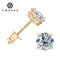 Luxury 10K Solid Gold Earring Classic 1ct 1 Carat 6.5mm Moissanite Stud Earrings Fashion Jewelry