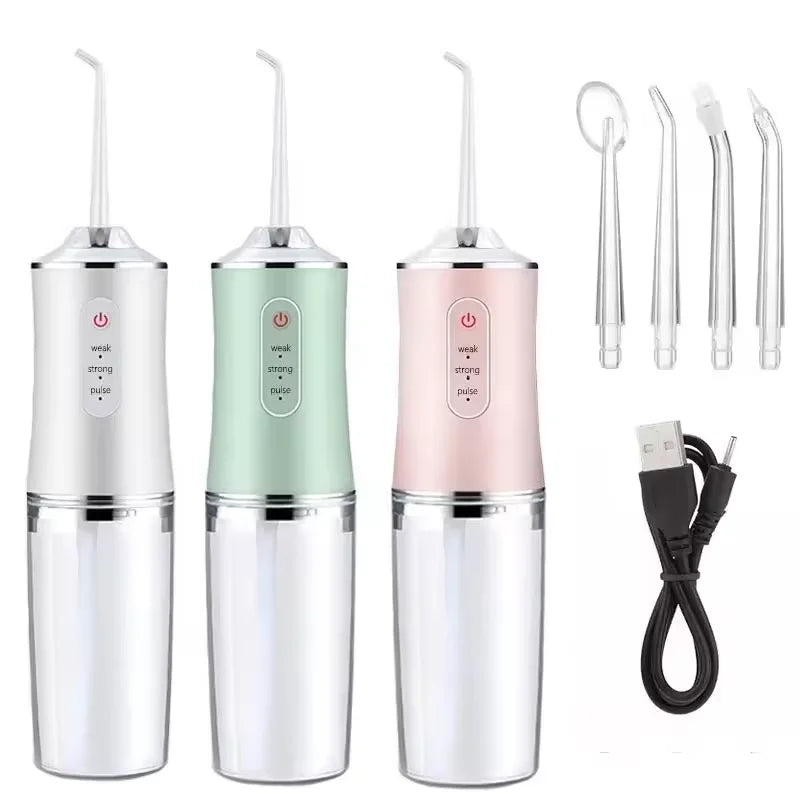 Water Flosser Oral Care Dental Cleaning IPX7 Waterproof Oral Irrigator Teeth Cleaning Water Flosser Portable Home Travel Use