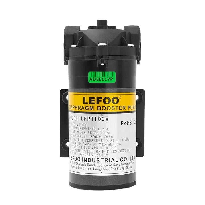 LEFOO Low Noise 100gpd psi 24V DC Ro Booster Diaphragm Pump for Seawater Water Filter Reverse Osmosis Pump