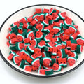 Hot Selling Fruit Watermelon Soft Clay Slices DIY Handmade Jewelry Making Necklaces Bracelets Loose Beads Mixed Color Third