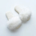 Customized Labels Winter Fashion Simple Home Soft Bottom Women Fluffy Plush Indoor Slipper Slippers Fur Indoor House Shoes