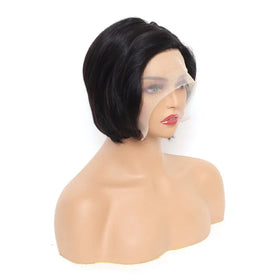 Wholesale Raw Brazilian Hair Glueless 13*4 Lace Frontal Wigs Pixie Human Hair Wigs