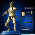Desktop Decoration Multi-Jointed Movable Action Figure Medieval Warrior Collectible Figure Knight Armor Action Figure Toy