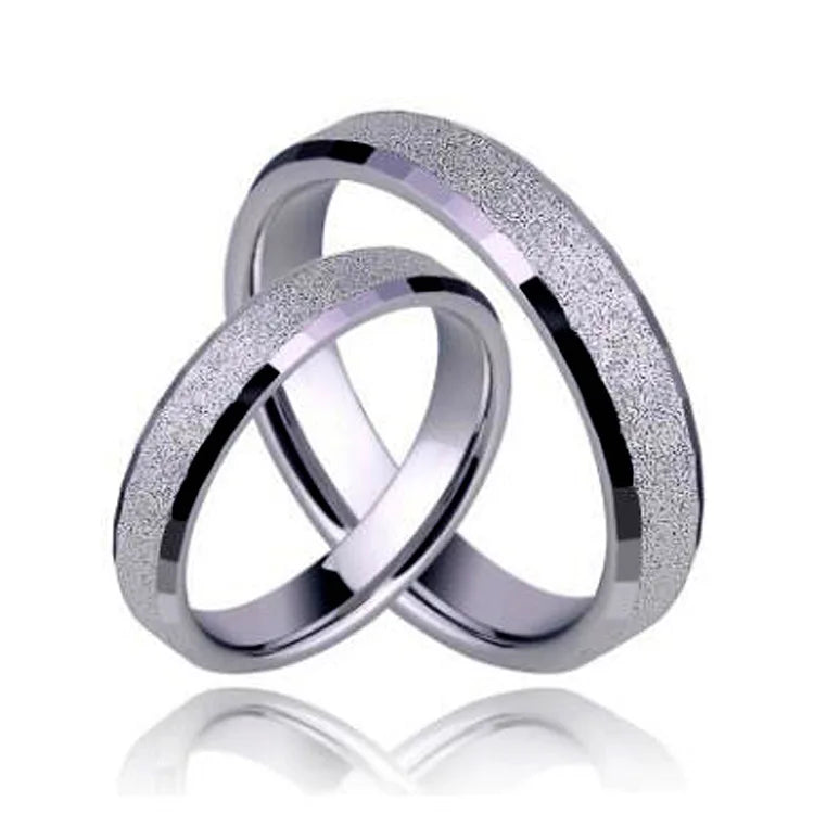 Couple Ring Male and Female Tail Ring Tungsten Steel Ring Jewelry for Valentine's Day Gift