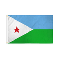 Aozhan Customized Logo South Africa Flag Photos Fabric Djiboutian Country Flags Polyester Djibouti Flag