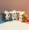 10cm Soft Cartoon Border Collie Animals Doll Gift Key Chain Cute Canis Lupus Familiaris Plush Dog Toys Stuffed Anime Keychain