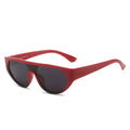XY2129 Flat Top Fashion Sunglasses One Piece Lens UV400 Sunglasses