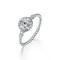 Custom Luxurly D Color Vvs1 1Ct Moissanite Ring 925 Sterling Silver Pure Gold Diamond Engagement Ring