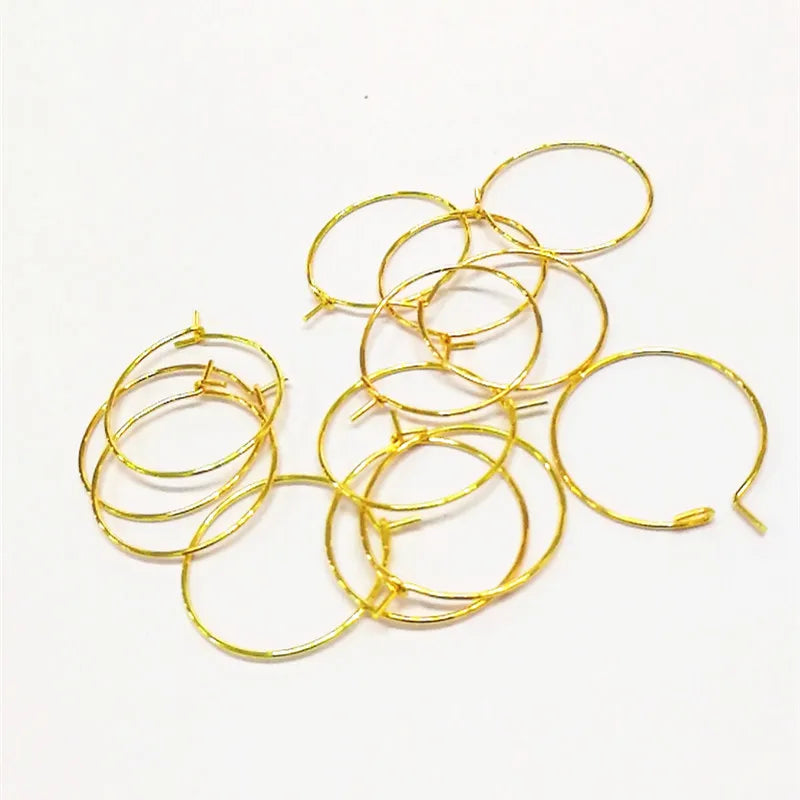 Trendy Stainless Steel Earring Hoops Gold and Silver Plated for DIY Jewelry Making and Party/Gift Accessories for Women