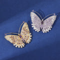 Luxury Fashion Metal Zircon Flower Jewelry Brooch for Women Lady Gift