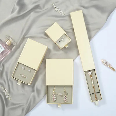 DAIHE 2024 Custom Square Paper Jewelry Packaging Box 2BX203 Pull Drawer Unique Design China Fine Jewelry