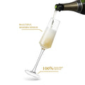 CnGlass Handmade Crystal Wine Glass Cup High Quality Long Stem Lead Free Champagne Flute Goblet Set of 2 for Weddings & Parties